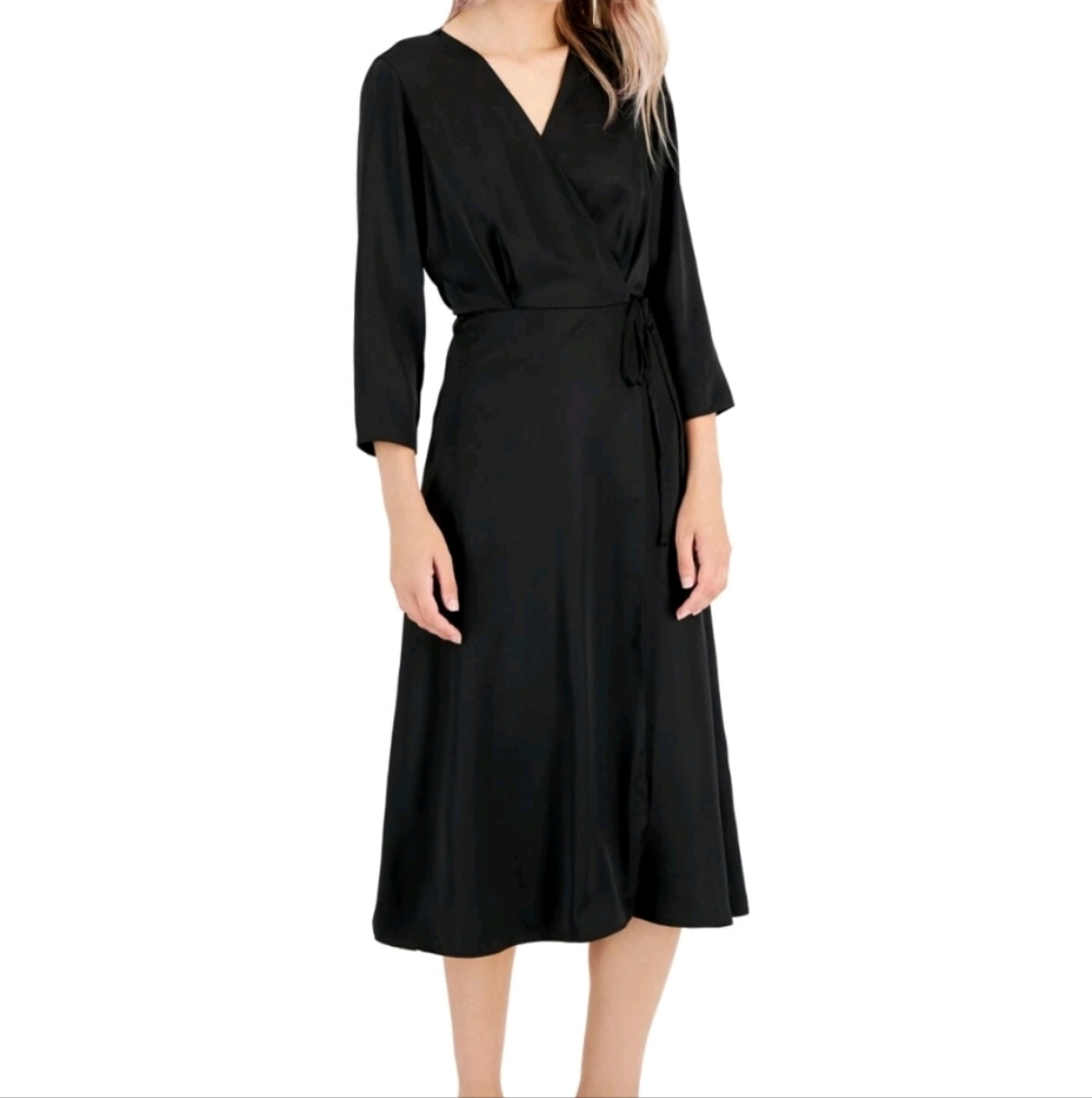 ALFANI Black Wrap Dress- Like New SIZE 10